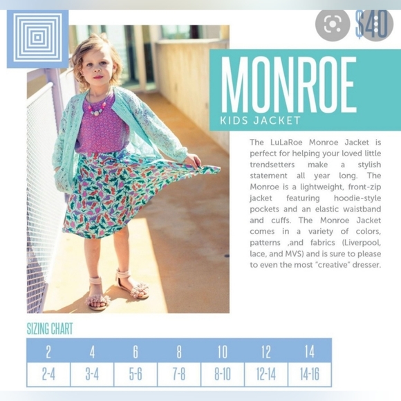 Lularoe Girls Monroe - Picture 7 of 7